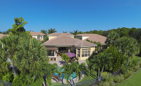 Ariel shot of a larger property, PGA National 6.1.14