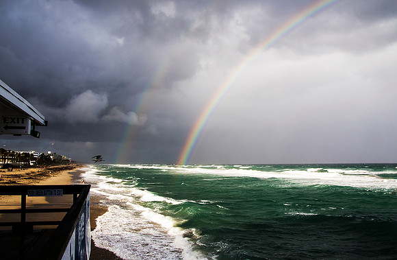 RainBow over Lake worth Florida