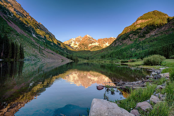 The Maroon Bells , Colorado 7.23