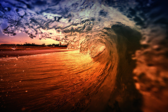 Fire Sunset wave Hurricane Idalia 7.31.23
