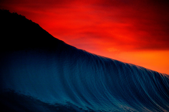 Blue walls and fire skies!