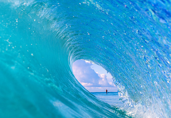Standing in the barrel , Palm beach 5.22