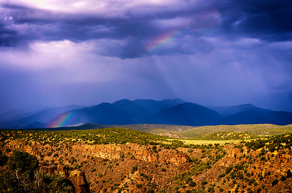 Rainbows over Rio Grande Gorge