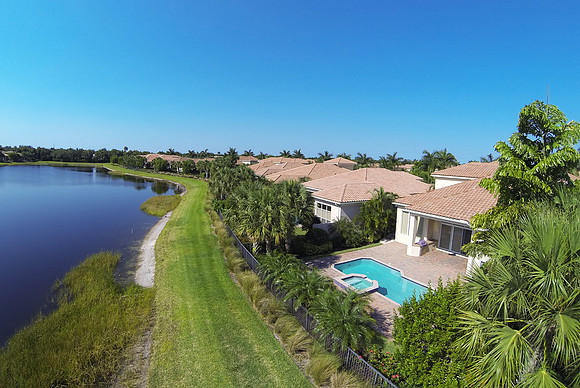 PGA national arial shot of lake